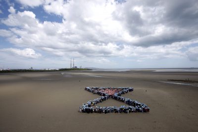 no fee -  Stop Climate Chaos organised a demostration on Sandymount Strand01