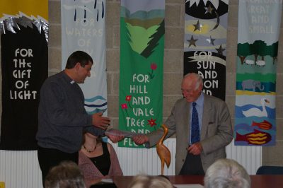 Rev Jeremy Nicolls, Minister of Dundrum Methodist Church, and Owen Lemass, chairman of Three Rock Churches' Environment Group