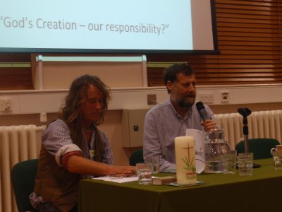 Dr Alastair McIntosh thanks Rev Peter Owen-Jones for his talk