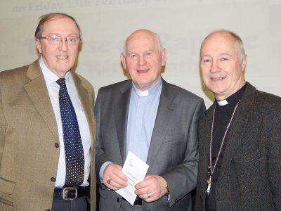 Prof John Sweeney of NUI Maynooth, Rev John Sweeney, North West District Superintendent of the Methodist Church in Ireland  and Rev Peter Murray, President of the Methodist Church in Ireland